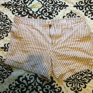 Gap striped city shorts